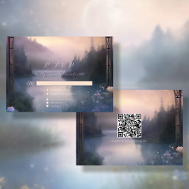 Skogarna Sjö i bergstrakterna Etheral Rustic Bröll OSA Kort