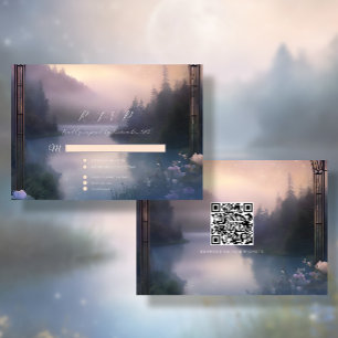 Skogarna Sjö i bergstrakterna Etheral Rustic Bröll OSA Kort