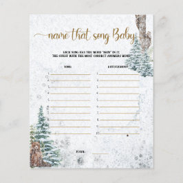 Skogbjörn-Namn i sång babyduschspel