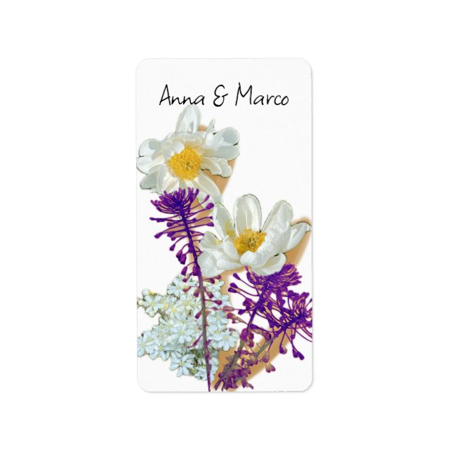 Skogblommor Adressetikett (Framsidan)