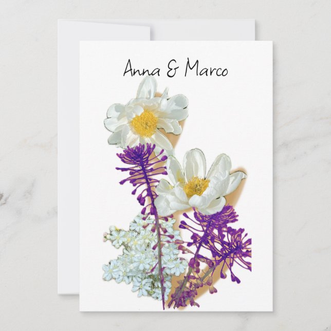 Skogblommor Julkort (Framsida)