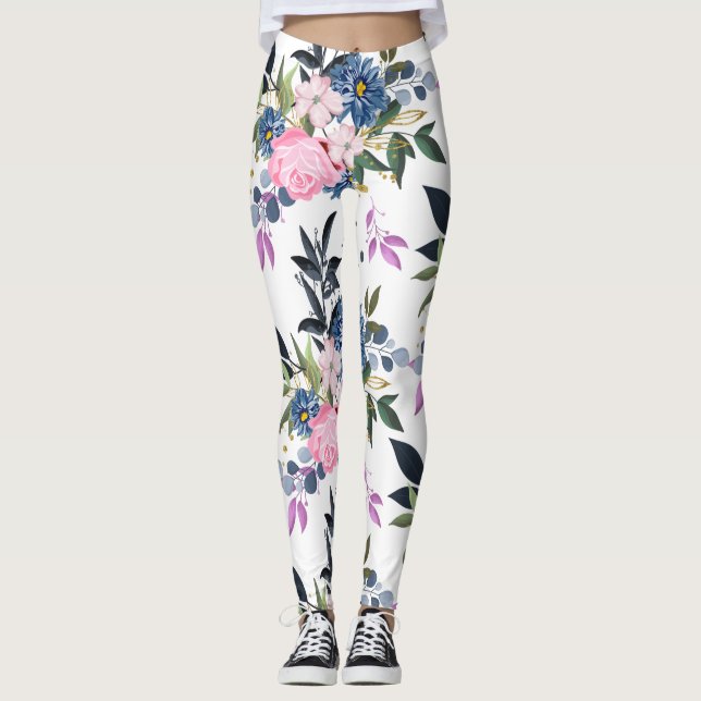 Skogblommor Leggings (Framsida)