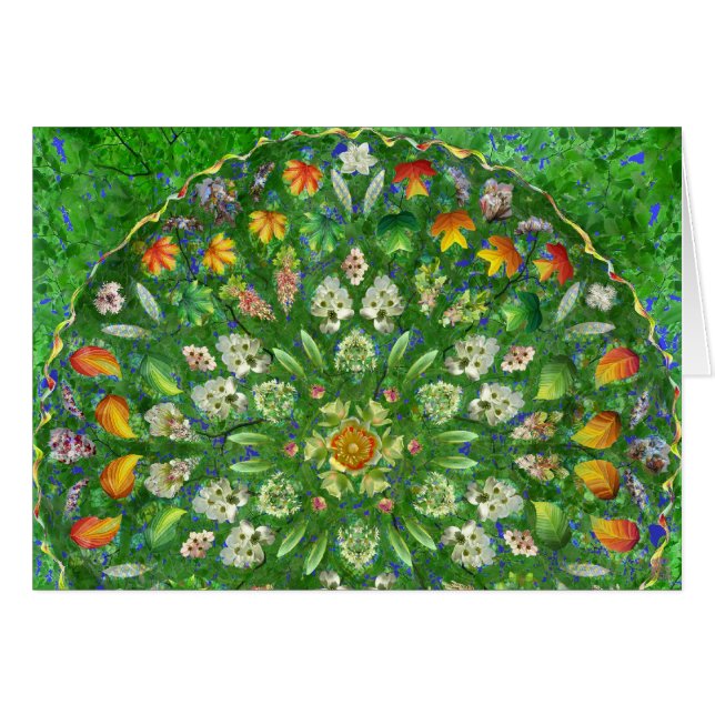 Skogdans (halvan) hälsningskort (Framsidan Horizontal)