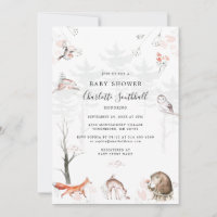 Skogdjur Skriver Modern Baby Shower