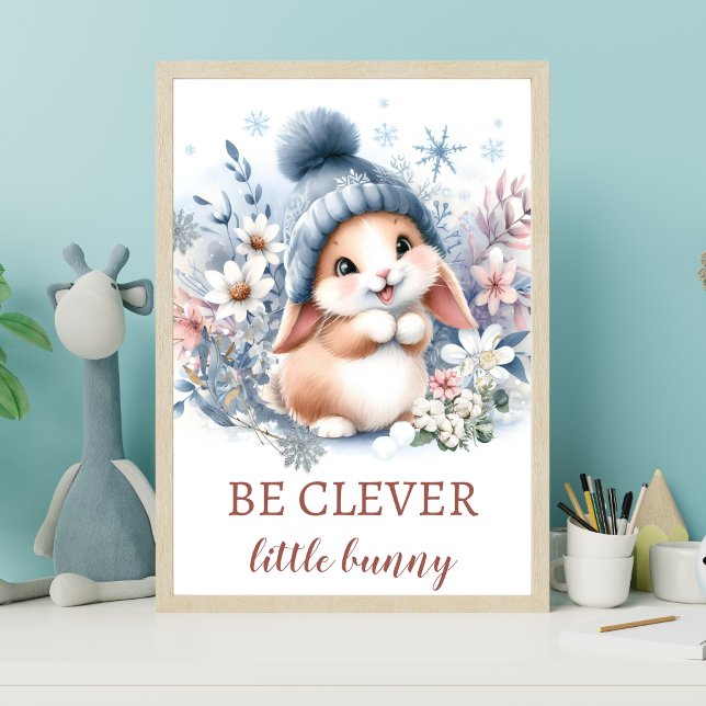 Skogdjur, söt bunny Nyfödd pojkrumskonst Poster (Skapare uppladdad)