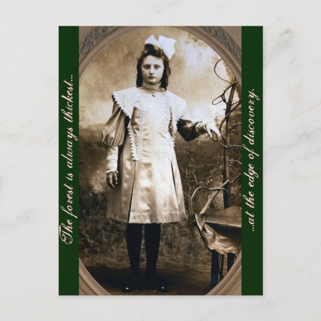 Skogen är alltid Thickest Kant i... Vykort (Framsida)