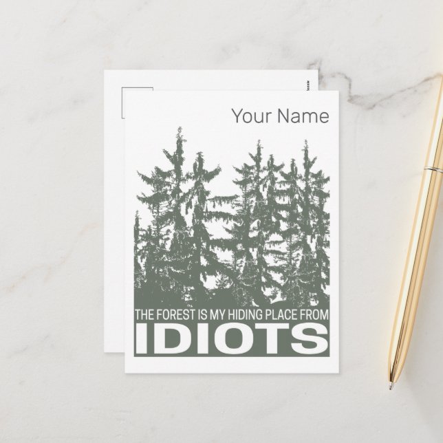 Skogen är min gömma undan idioter som säger helg vykort (Fram/Back In Situ)