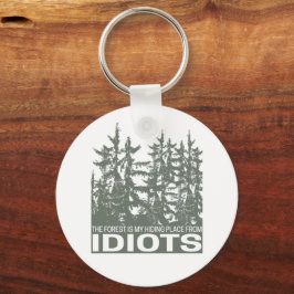 Skogen är min gömställe från idioter som säger nyckelring