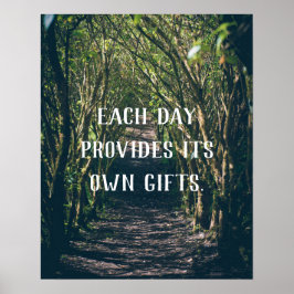 Skogen Arch Pathway Nature inspirational Photo Poster