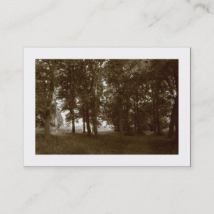 Skogen, Bute Park Cardiff - Sepia toned (gränsad) Visitkort