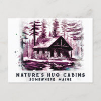 *~* Skogen Cabin Sketched AP49 Sepia Reddiska