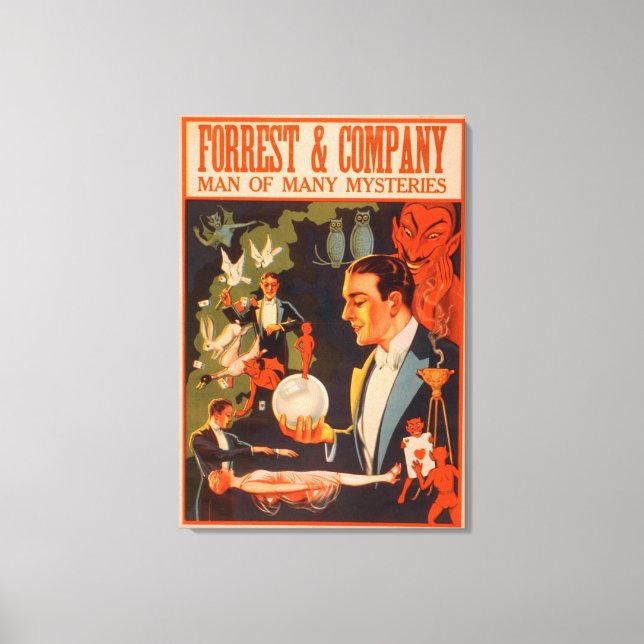 Skogen & Company Man of Many Mysteries Magic Canvastryck (Framsida)