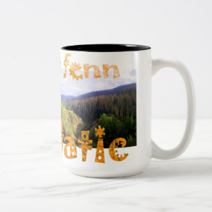 Skogen Fenn Fennatic var varma kaffestopp Två-Tonad Mugg