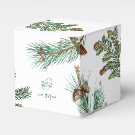 Skogen Greenery Bröllop i Gräs i Rustic Träd Presentaskar