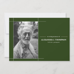 Skogen Grönt och vit i flytande minne Tack Kort