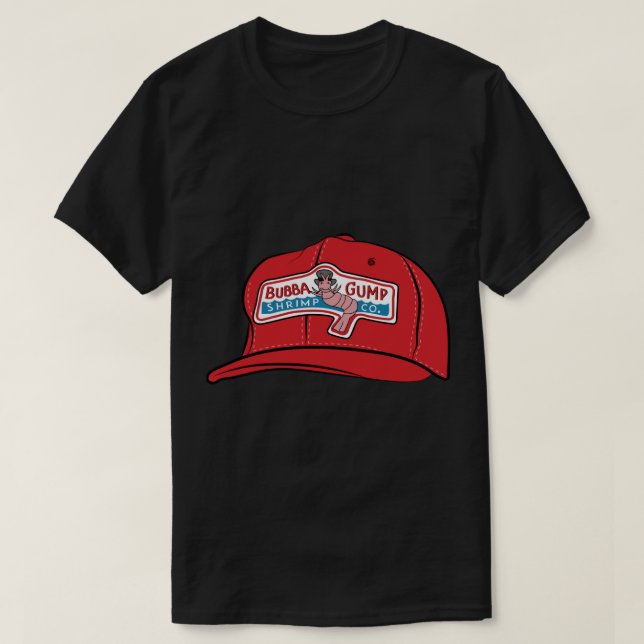 Skogen Gump - Bubba Gump Shrimp Co. Hat Transpare T Shirt (Design framsida)
