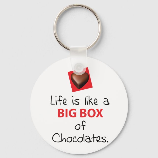 Skogen Gump fläkt Nyckelring (Framsida)