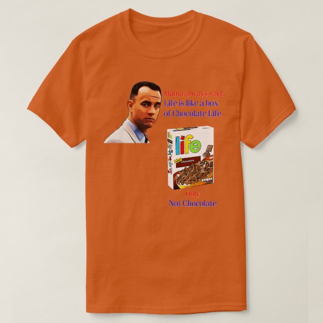 Skogen Gump Life TShirt T Shirt (Design framsida)