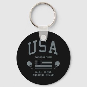Skogen Gump USA Bord Tennis National Champ Nyckelring