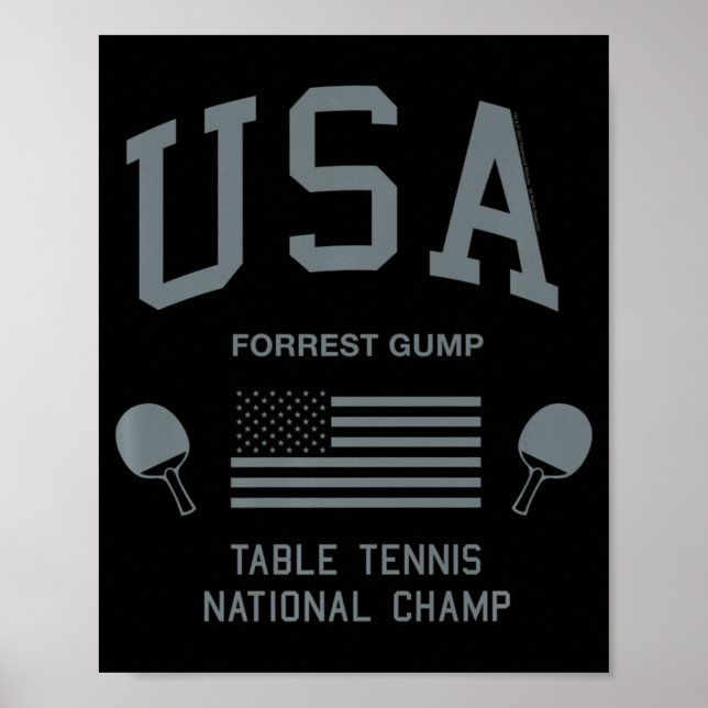 Skogen Gump USA Bord Tennis National Champ Poster (Framsidan)