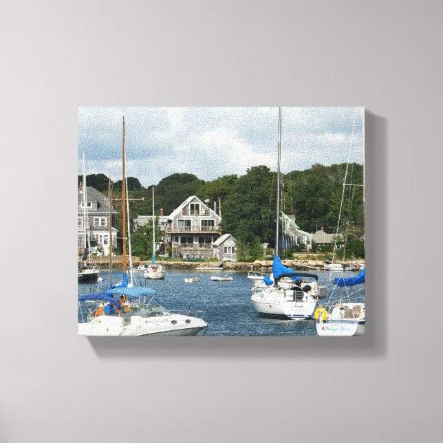 Skogen Hål Harbour Canvastryck (Framsida)