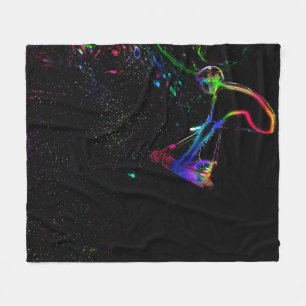 Skogen i rymden - Scooter Boy Throw Blanket Fleecefilt