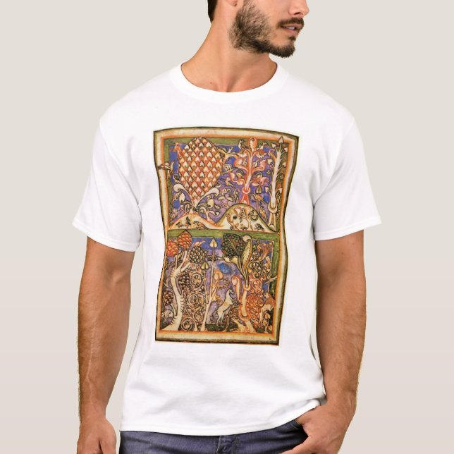 Skogen landskap vid Meister Der Carmina Burana T Shirt (Framsida)