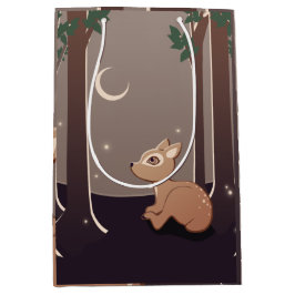 Skogen lismar med Fireflies och månekonst