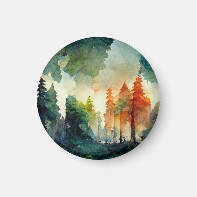 Skogen (natur) magnet (Framsidan)
