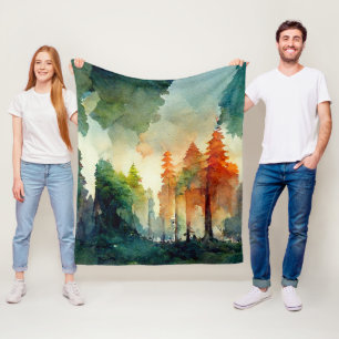 Skogen (naturen) fleecefilt