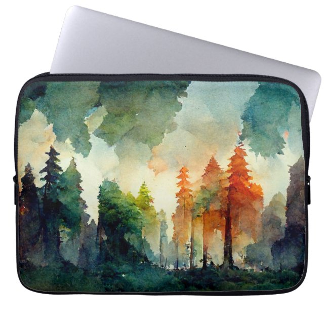 Skogen (naturen) laptop fodral (Framsidan)