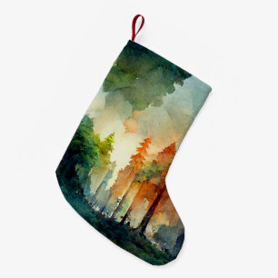 Skogen (naturen) liten julstrumpa