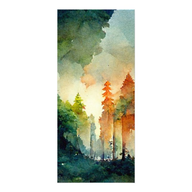 Skogen (naturen) reklamkort (Framsidan)