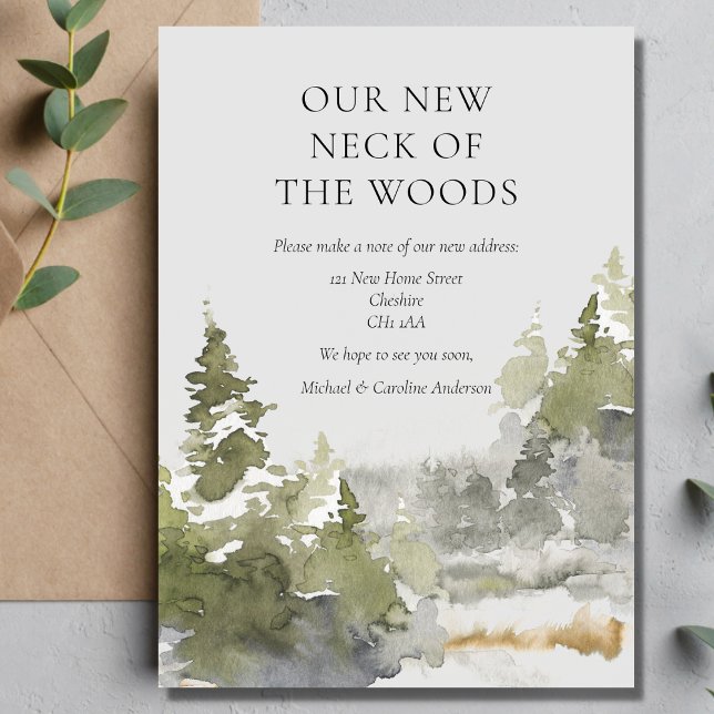 Skogen New Nacke i Skogen vid bytet av Adress Meddelande (Skapare uppladdad)