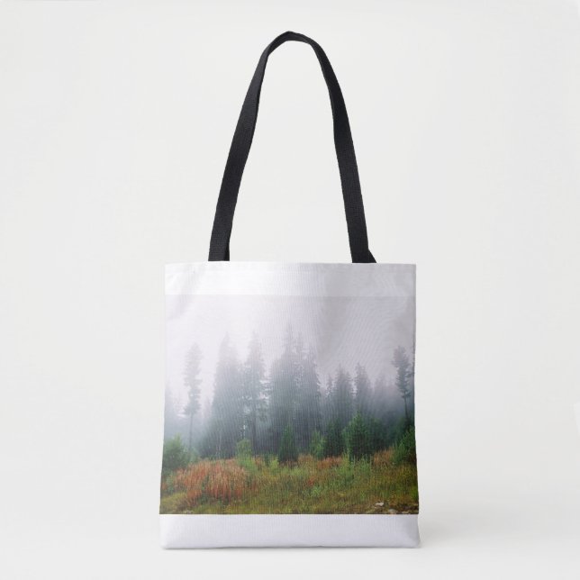 Skogen Photo Tote Bag - vacker höstmorgon Tygkasse (Framsida)