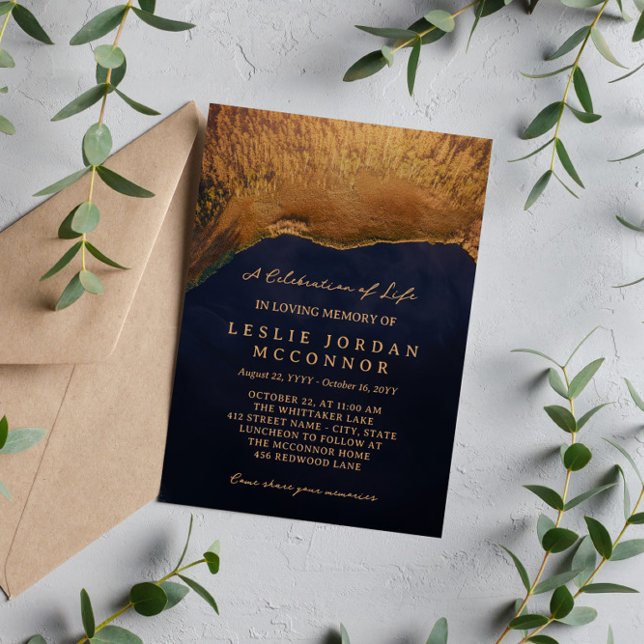 Skogen Sjö i Firande i Life Inbjudningar (Skapare uppladdad)