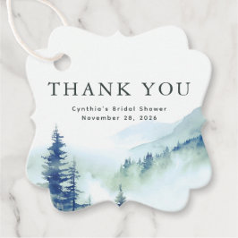 Skogen Tack Bröllop Gåvor Etiketter