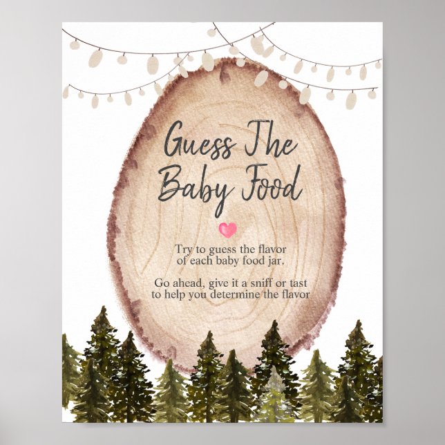 Skogen Winter Forest Gissa Baby Food Poster (Framsidan)