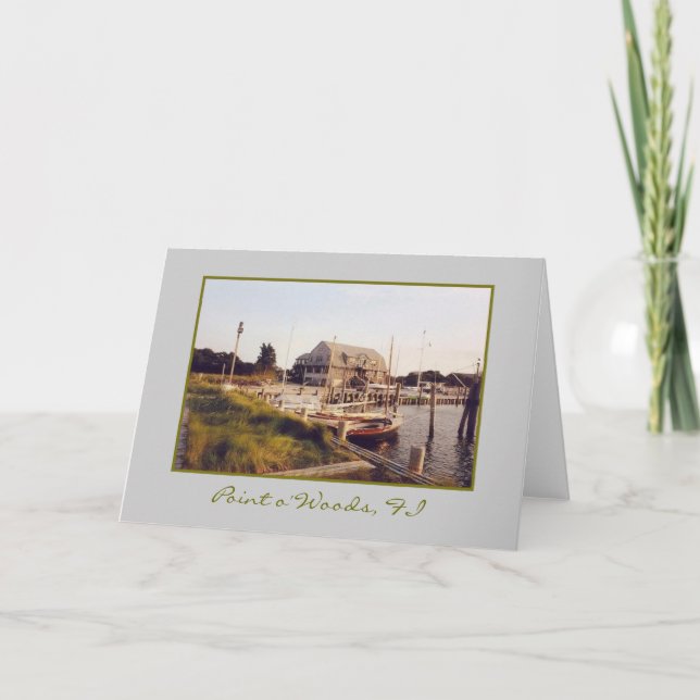 skogen Yacht-Klubb och Marina-blankkort Kort (Framsida)