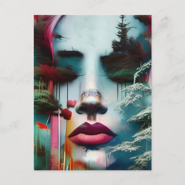 Skogens kvinnor vykort (Framsida)