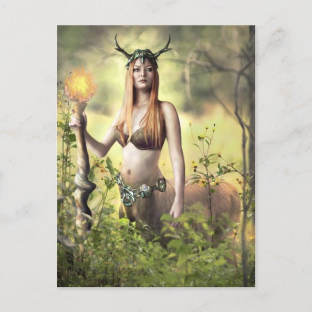 Skogens väktare - vykort (Framsida)