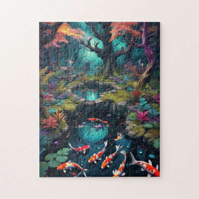 Skogens viskare: Koi Puzzle Äventyr Pussel (Vertikal)