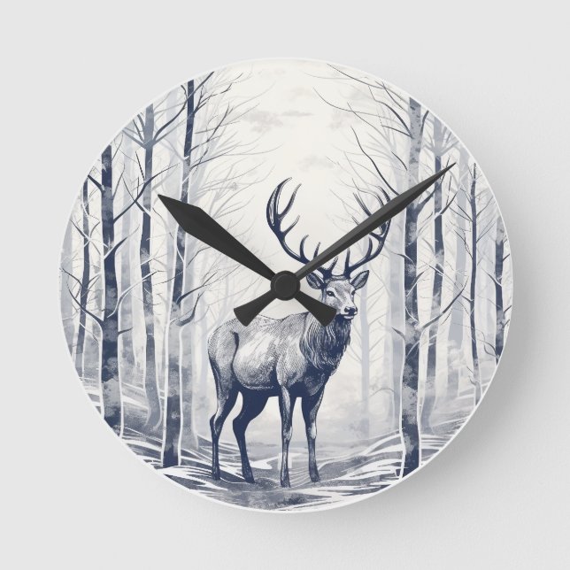 Skogens viskare rund klocka (Framsida)