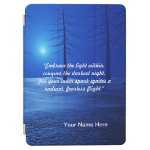 Skogestesiskt landskap Mörk blått motivation iPad Air Skydd