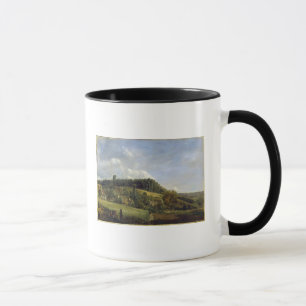 Skogglänta nära en by, 1833 mugg