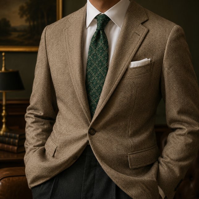 Skoggrön Champagne Heritage Jacquard Slips (Skapare uppladdad)