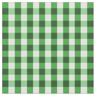 Skoggrön Gingham-mönster Tyg