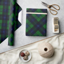 Skoggrön marin djup tartan tallrutig mönster