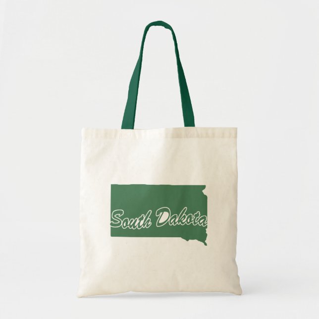 Skoggrön South Dakota Totebag Tygkasse (Framsidan)