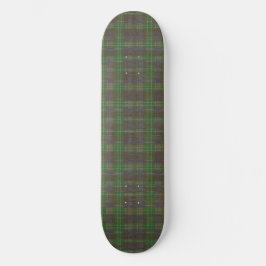 Skoggrön tartan mini skateboard bräda 18,5 cm
